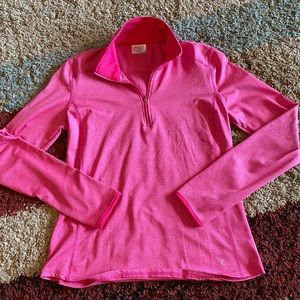 Pink athletic zip up